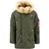 ALPHA INDUSTRIES Bunda N3B Airborne - tmavo zelená (188141/257)