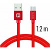 Swissten 71522206 USB/Micro USB, 1,2m, červený
