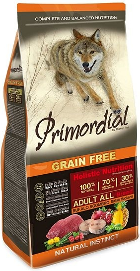 Primordial Grain Free Adult Buffalo and Mackerel 12 kg