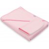 Detská froté osuška s kapuckou New Baby BASIC 100x100 ružová