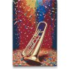 Vymalujsisam.sk Maľovanie podľa čísiel - Trombón Veľkosť: 40x60cm, Rám: Na plastovej doske