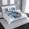 Sablio Saténové obliečky Akvarelová velryba - 140x220 / 90x70