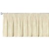Dekoria Krátky záves na riasiacej páske, béžová tkanina s vytkaným ornamentom , 260 x 40 cm, Damasco, 613-01