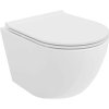 MEXEN/S - Lena Závesná WC misa Rimless Tornado vrátane sedátka s slow slim, duroplast, biela lesk 30220500T