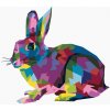 Maľovanie podľa čísel Pop-art králik, 80x100 cm, bez rámu a bez vypnutia plátna (6055792)