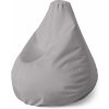 Sablio Sedací vak Pear Šedá - 70 x 95 x 15 cm