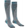 Dámské lyžařské podkolenky Bridgedale Ski Midweight+ Wmns Over Calf Merino Performance 040 stone/grey - L (7-8,5) / EU 41-43 / 25-27 cm