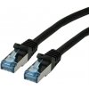 S/FTP (PiMF) Patchkábel LSOH 1.5m cat.6a, čierny, Cu, Component Level, GHMT