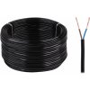 Elektrokabel 2x0,5 čierny 100 m