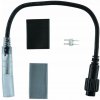 DecoLED Predlžovací kábel pre svetelné hadice 0,25m čierny samčí IP67