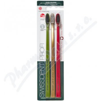 Swissdent Profi Colours soft medium 3 ks