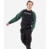TUTA ITALIA 104 G/COLLO IN FELPA CON BANDA NERO/VERDE Tg. XL