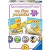 RAVENSBURGER Moje prvé puzzle Zvieratká na stavbe 9x2 dielikov