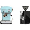 Ascaso Dream PID, Kid Blue + Eureka Mignon Classico, CR black