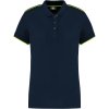 Kariban Polokošile Day-to-Day WK271, krátký rukáv, dámská COT20W271agk05-navy/fluore 2XL Navy/žlutá fluorescent