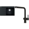 Set RS Franke Centro CNG 611-78 TL + Franke FN 6100 Active New (vanička na pravej strane, onyx + onyx)