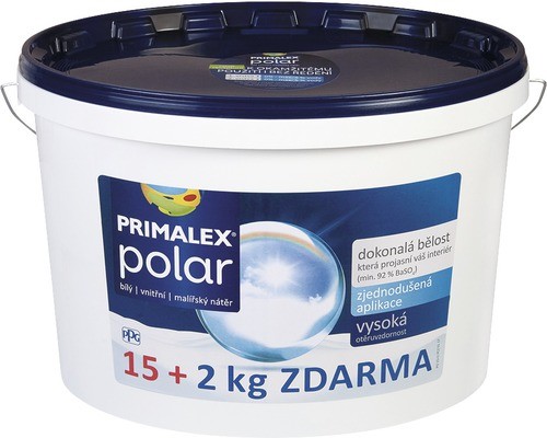 Primalex Biela farba na stenu Polar 15 kg + 2 kg od 21,35 € - Heureka.sk