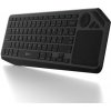 C-TECH klávesnica WLTK-02, Dual mode, BT5.0 + 2,4 GHzb, bezdrôtová s touchpadom, čierna