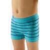 GINA Chlapčenské bambusové boxerky s krátkou nohavičkou | 25997P - tm. tyrkysová modrastá, M