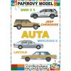 Papierový model - Autá - BMX X5 + Jeep Cherokee + Mercedes S + Lincoln