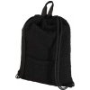 GRS recyklovaný sherpa šnúrkový batoh Bear, 9 l - Čierna
