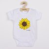 Detské body s potlačou New Baby Slnečnica - krátky rukáv 80 (9-12m)