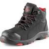 Canis CXS Obuv CXS ROCK S3 DIORIT, kotníková s ocelovou špicí a planžetou - AKCE! 211822980547 47 Černá/červená