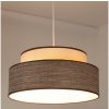 Belis | Luster na lanku GRACE 1xE27/60W/230V pr. 40 cm krémová/hnedá | BE0888