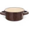Kastról BROWN 0,6 l | Smaltovaný kastról, indukcia, retro dizajn, každodenné varenie
