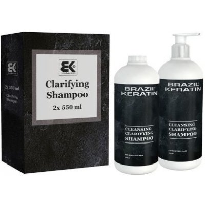 Brazil Keratin Clarifying čistiaci šampón 2 x 550 ml darčeková sada