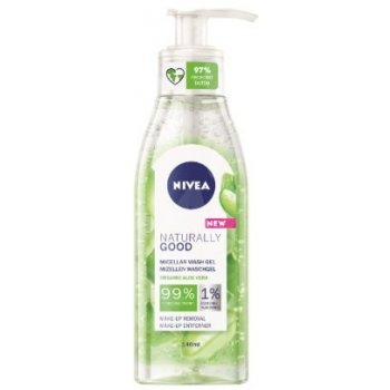 Nivea Naturally Good Čistiaci micelárny gél 140 ml