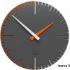 Dizajnové hodiny 10-025 CalleaDesign Exacto 36cm (viac farebných variantov) Farba grafitová (tmavo šedá)-3 - RAL9007