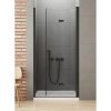 New Trendy D-0226A NEW SOLEO BLACK sklápacie sprchové dvere 100 cm, pravé 100 x 195 cm čierna