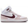 Detské tenisky Nike, COURT BOROUGH MID 2 Biela,Ružová,Vínová, 38.5 EU