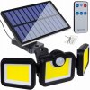 Verk 12324 Solárne 171 COB LED osvetlenie s PIR čidlom pohybu