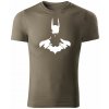 T-ričko Batman pánske tričko Farba trička: Army, Farba potlače: Biela, Veľkosť: XL