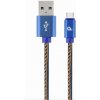 Gembird CC-USB2J-AMCM-1M-BL Type-C USB, 1m, modrý