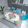 DETEXPOL Prehoz na posteľ Folklor biela Polyester, 170/210 cm