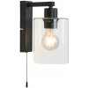 Rabalux 5077 nástenné svietidlo Miroslaw 1x40W | E27 - čierna