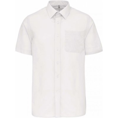 Kariban ACE Pánska košeľa s krátkym rukávom biela