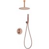 Imex SALERNO termostatický podomietkový sprchový set kartáčované ružové zlato GTS060/ORC