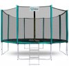INLEA PREMIUM Jump Trampolína 366 cm s vonkajšou ochrannou sieťou - tmavozelená
