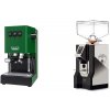 Gaggia New Classic E24 BC, green + Eureka Mignon Perfetto, NX black