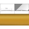 Prechodové lišty A73 - SAMOLEPIACE šírka 12 x výška 0,65 x dĺžka 200 cm - zlatá