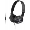 SONY stereo sluchátka MDR-ZX310AP, černá