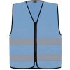 Korntex Cologne Unisex bezpečnostná vesta na zips KX217 Sky Blue