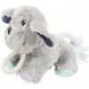 JUNIOR Dog, plyšový pes pre šteniatko, so zvukom a lanom, 24cm
