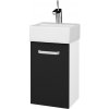 Dreja Skrinka pod umývadlo HOST SZD 35 - N01 Biela lesk / Úchytka T01 / L03 Antracit vysoký lesk / Levé