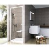 RAVAK PDOP1-80 Sprchové dvere do niky matný hliník + transparent