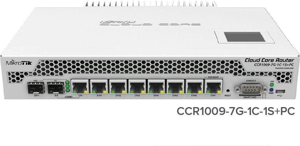 MikroTik CCR1009-7G-1C-1S+PC od 491,52 € - Heureka.sk